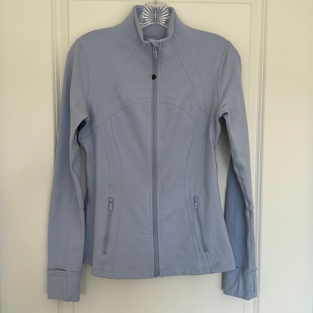 Lululemon Define Jacket - Blue Linen - Size 8